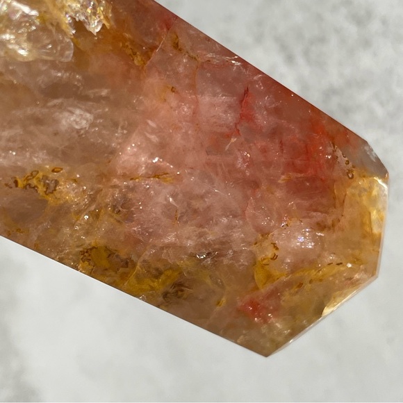 Golden Healer Tower | Yellow Hematoid Quartz Golden Healer Quartz Tower - Picture 15 of 17